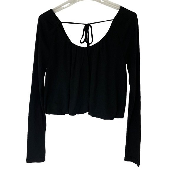 We The Free Tops - We the Free Bondi Blouson Thermal Black Top